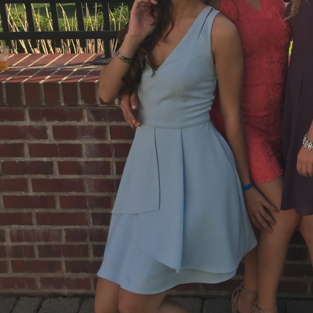 Blue a line dress